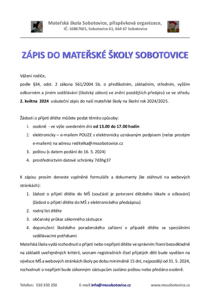 zápis